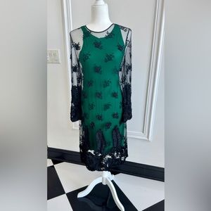Elegant two pice embroidered dress